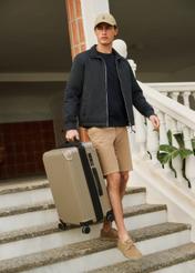 Men's navy blue transitional jacket KURMT-0404-7D(W26)