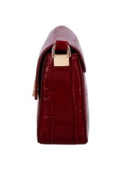Elegant red women's handbag TOREC-1251-4C(Z26), side product view on a white background.