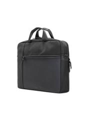 Black laptop bag TORMN-0401-99(W26) - diagonal product view, on a white background.