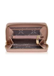Pink leather women's wallet PORES-0832-31(W23)-04