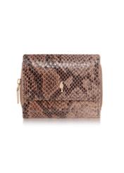 Women's small leather wallet croco PORES-0802D-31(W23)-01