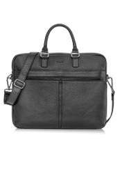 Black leather men's bag TORMS-0456-99(W25)-01