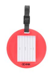 Luggage tag AW-012-0010-5P(W26), product back view on white background.