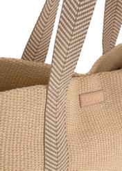 Large imitation straw shopper bag TOREC-0929-81(W24)-06