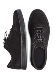 Black men's leather shoes BUTYM-0529-99(W26), top view of the product on a white background.