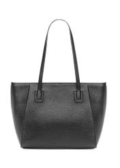 Black women's shopper bag TOREC-1162-99(W26), product view from the back on a white background.