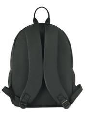 Black men's backpack TORMN-0383-99(Z25), product view from the back on a white background.