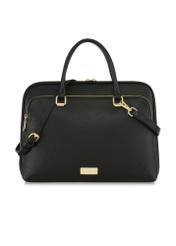 Black women's laptop bag TOREC-0978A-99(Z25) - front product view on white background.