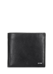 Black leather men's wallet PORMS-0408A-99(Z23)-01