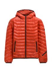 Men's orange jacket KURMT-0380-3C(Z26) - front product view, on white background.
