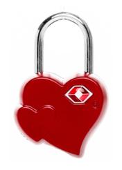 Luggage lock AW-015-0006-4B(W26), product back view on white background.