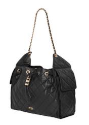 TORES-1365-9P(Z26) quilted leather women's handbag, angled product view on a white background.