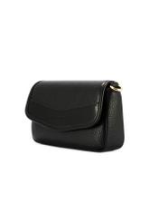 Small black women's handbag TOREC-1163-99(W26), diagonal product view on a white background.