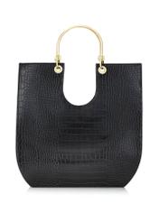 Black women's croco handbag TOREC-0728-97(Z24)-04