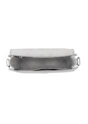 Silver women's handbag TOREC-1070-91(Z25), product view inside on white background.