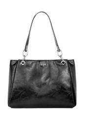 Black large women's handbag TOREC-0998-9F(W26), front product view on white background.