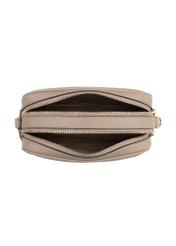 Beige medium women's handbag TOREC-1121-1D(W26), product view from above on a white background.