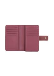 Medium pink leather women's wallet PORES-0896G-31(Z25), product view inside on white background.