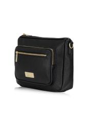 Black women's handbag made of imitation leather TOREC-0967-99(Z24)-03