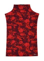 Burgundy women's blouse BLUDT-0193-49(Z25), front product view on white background.