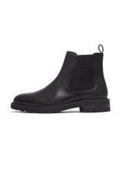 Men's black leather Chelsea boots BUTYM-0521-99(Z26), side view of the product on a white background.