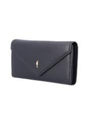 Black small women's wallet PORES-1017-9I(Z26), diagonal product view on white background.