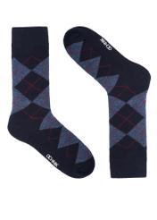 Set of long men's socks ZESMT-0067-00(Z26), front product view on white background.
