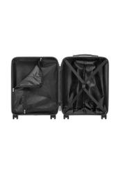 Small suitcase on wheels WALPP-0026-99-19(W26), product view inside on white background.