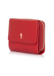 Small red leather women's wallet PORES-0802E-41(Z24)-03