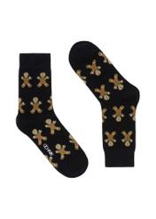 Men's navy blue Christmas socks SKAMT-0158A-69(Z23)-01