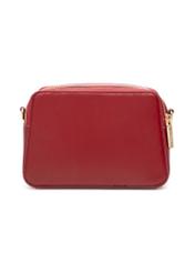 Red small women's handbag TOREC-1126-4B(W26), product view from the back on a white background.