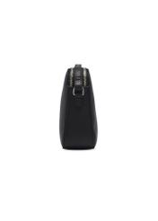 Small black leather women's handbag TORES-1353-99(Z26), side view of the product on a white background.