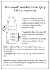 Silver luggage lock AW-004-0012-92(W24)-03