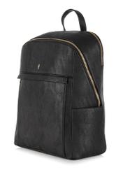 Women's two-compartment black backpack TOREC-0921-99(W24)-02