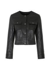Women's leather transitional jacket KURDS-0346-1202(W22)-04