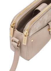 Light beige small women's handbag TOREC-0830B-80(Z25), close-up of the product detail on a white background.