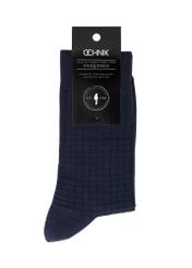 Long navy blue men's socks SKAMT-0178-69(Z24)-02