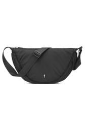 Black nylon women's handbag TOREN-0342-99(W26) - front product view, on white background.