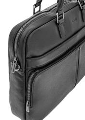 Black leather men's bag TORMS-0456-99(W25)-06