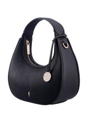 Black small shoulder bag TOREC-1319-9I(Z26), diagonal product view on white background.