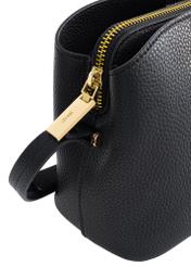 Black women's handbag with strap TOREC-0768A-99(W24)-06