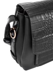 Women's handbag with croco elements TOREC-0860A-97(Z25), close-up of the product detail on a white background.