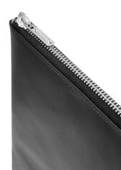 Black men's briefcase TORMS-0474-99(Z25), close-up of the product detail, view on a white background.