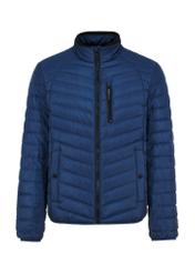 Men's navy blue quilted jacket KURMT-0310-69(W24)-04