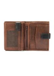 Brown leather men's wallet PORMS-0613A-79(W25)-05