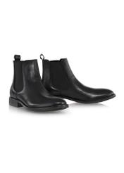 Black leather ankle boots for men BUTYM-0463-99(Z24)-04