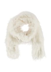 Cream women's scarf SZADF-0033-12(Z25) - front product view on white background.