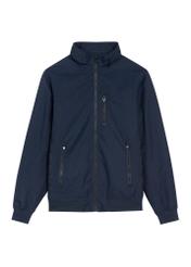 Men's navy blue transitional jacket KURMT-0414-7D(W26), front product view on white background.