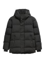 Black men's winter jacket KURMT-0447-99(Z26)