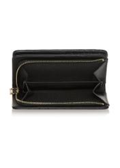 Black croco women's wallet POREC-0353A-97(Z25), product view inside on white background.